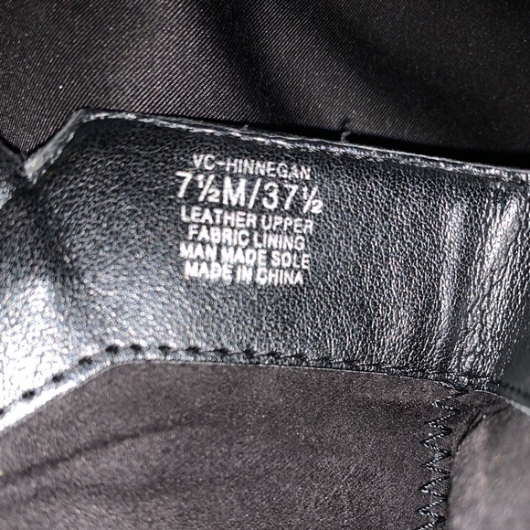 Vince Camuto Hinnegan Black Leather Ankle Boot 7.5 - Picture 8 of 8